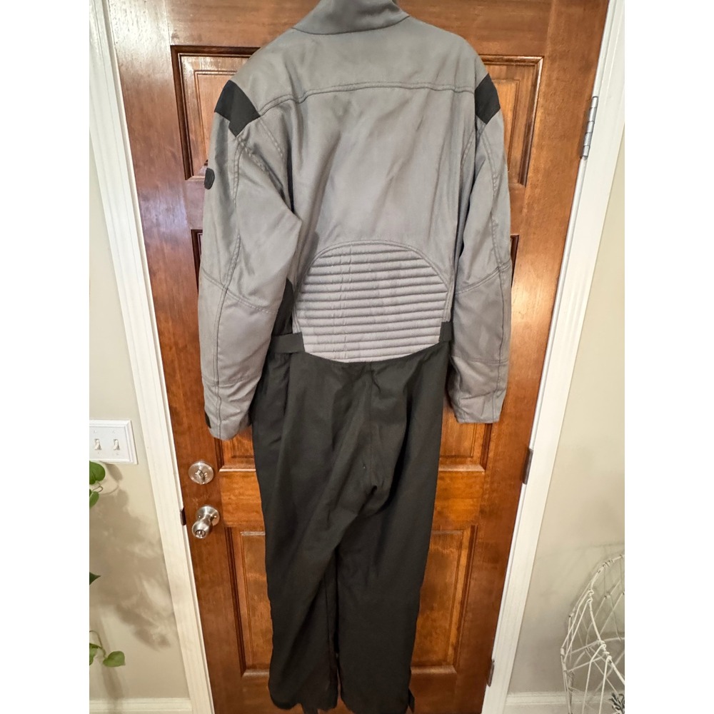 BMW Motorrad CoverAll Riding Suit Mens XL Grey Black Motorcycle Jumpsuit Gear - Picture 2 of 11